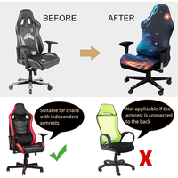 Housse de chaise de jeu Housse de siège extensible pour E-Sports Gamer Protecteur de chaise