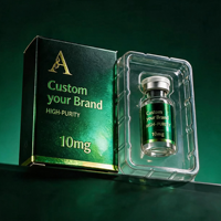 Scatola di Carta Personalizzata per Set di Fiale per Campioni Peptidici, Fiale da 3ml, 5ml, 10ml, Confezioni da 1-10 Unità, Soluzioni con Finestra e Senza Finestra