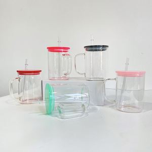 Best Value Gift Tea Milk Beer Reusable 17Oz Camper <b>Mugs</b> Colorful <b>Plastic</b> Lid With Handle - Product Image 1