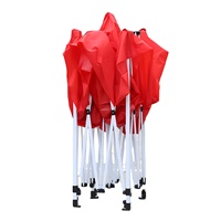 Cadre de tente carré en acier 3x3 pour événements en plein air marchés de nuit Protection contre la pluie solaire pour étals et campings célèbres sur Internet