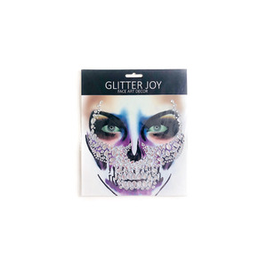 Bijou de <span class=keywords><strong>maquillage</strong></span> en <span class=keywords><strong>strass</strong></span>, thème <span class=keywords><strong>Halloween</strong></span>, bijou de visage, avec Gem crâne, autocollant de tatouage des dents, pour carnaval, Art corporel, <span class=keywords><strong>maquillage</strong></span> - Product Image 3