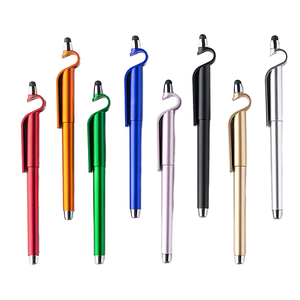 3-in-1 Black Ink Ballpoint Pens Plastic 0.5mm Tip UV Printed Custom Logo Office School Supplies Inspirational Quotes Writing