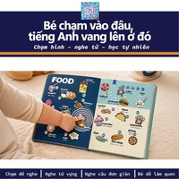 Buku Audio Interaktif Bahan Aman untuk Anak Usia Prasekolah, Ringan, Pesanan Kecil Diterima, Penjualan OEM, Hadiah Liburan