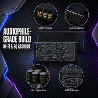 Amplificateur de voiture monobloc compact haute puissance 600W RMS 1 canal, amplificateur micro pour voiture classe D avec circuit imprimé double couche