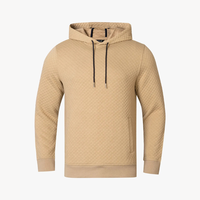 Hoodie Golf Pria Berkualitas Tinggi OEM, Model Regular Fit, Anti Air, Ramah Lingkungan, Bernapas, dengan Bordir dan Cetak, Cocok untuk Musim Semi