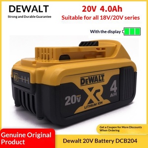 แบตเตอรี่ลิเธียมแท้ 20VMax/18V ความจุสูง 4.0Ah รุ่น DCB204 ผลิตในจีน - Product Image 1