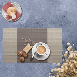 Tapis de table rectangulaire en PVC écologique en gros Décoration de cuisine et de mariage de style classique avec motif dégradé - Product Image 1