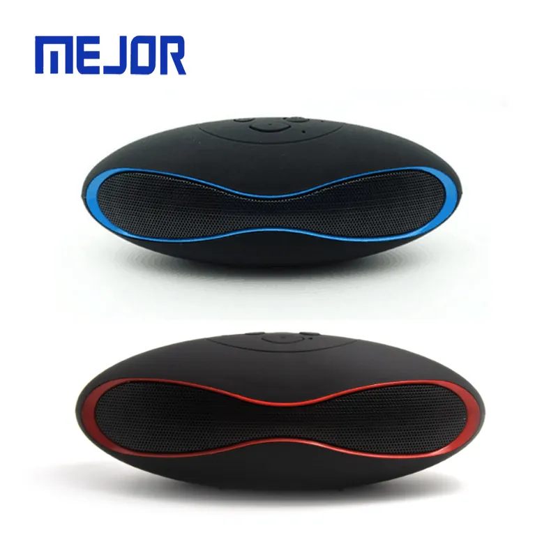 Rubber Soft touch mini speakers X6 rugby stereo FM Loudspeaker 10W portable wireless speaker ball