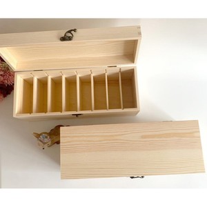 Caja de almacenamiento de madera de pino con rejillas rectangulares de calidad alimentaria para mariscos y pepinos de mar - Product Image 5