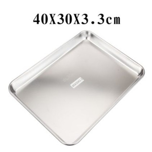 Bandeja Rectangular de Acero Inoxidable de Grado Médico 304, 45X33X3.4Cm, para Uso Sanitario - Product Image 5