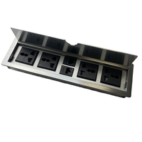 Boîte de prise escamotable en alliage de zinc, prix avantageux, pour mobilier de bureau, vente en gros, utilisable dans les bureaux et les tables d'ordinateur, prise 230V