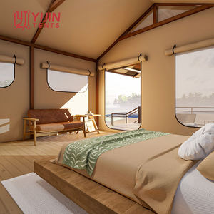 Tente de glamping de luxe assemblée pour hôtel, résidence de villégiature, imperméable - Product Image 5