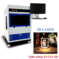 Machine de gravure 3D à diode verte la plus petite de 532 nm pour acrylique et cristal, haute précision, CNC, usage domestique, prend en charge les formats DXF/LAS/DST