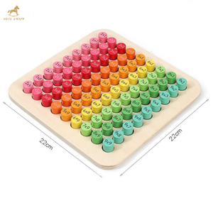 Jouet éducatif des maths montessori, pour enfants, <span class=keywords><strong>table</strong></span> <span class=keywords><strong>de</strong></span> <span class=keywords><strong>multiplication</strong></span> en bois - Product Image 2
