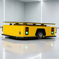 Chariot de transfert sans rail AGV, véhicule à guidage automatique, chariot à plateau alimenté par batterie, chariot électrique pour la manutention des matériaux en usine