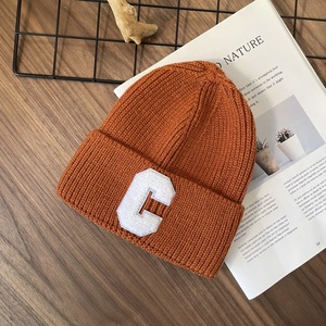High Quality Outdoor Winter Waffle Knit Ski <strong>Beanies</strong> Men Custom Letter Patch Chenille Embroidery Logo Warmly Acrylic Skully Bows - Product Image 2