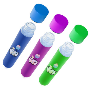 Tubo de Vidrio de Color Personalizado al por Mayor con Tapa de Rosca, Envase de Vidrio Borosilicato 115x22 con Tapa a Prueba de Niños - Product Image 1