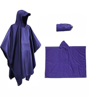 Imperméable unisexe léger et imperméable 3-en-1 avec logo personnalisé pour cadeaux promotionnels, voyages en extérieur, situations d'urgence, réutilisable et pliable