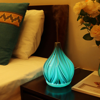 Diffuseur d'arôme en verre de grande capacité 400ML USB lumière LED humidificateur domestique ciblé purificateur d'air diffuseur d'huile essentielle pour la maison YS