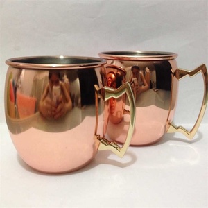16oz De Qualité Alimentaire de Haute qualité Pas Cher Moscou Mule Cuivre Potable Café Bière <span class=keywords><strong>Cocktail</strong></span> <span class=keywords><strong>Vodka</strong></span> Menthe Julep Gingembre Thé Tasse - Product Image 5