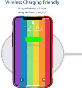 Custodia in Silicone <span class=keywords><strong>arcobaleno</strong></span> per iPhone 15 14 13 12 11 Pro Max colori vibranti <span class=keywords><strong>Cover</strong></span> protettiva antiurto <span class=keywords><strong>con</strong></span> una misura precisa - Product Image 6