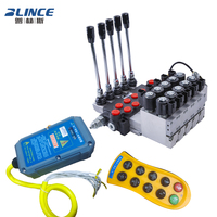Vanne de commande directionnelle hydraulique manuelle, pneumatique, solénoïde, électrique, à commande par joystick, 2, 3 ou 4 voies, avec câble