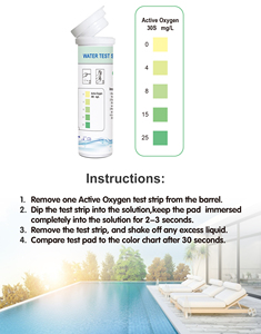 Bandelettes de <span class=keywords><strong>test</strong></span> d'eau à l'oxygène <span class=keywords><strong>actif</strong></span> Merydi W-1 pour piscines, aquariums, spas, <span class=keywords><strong>test</strong></span> de désinfection - Product Image 2