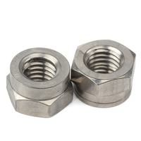 Écrou de blocage hexagonal auto-serrant en acier inoxydable 304 A2-70 à double fente, haute sécurité, NF E 25-411, entièrement métallique
