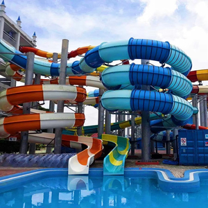Parc aquatique d'amusement, toboggan aquatique en fibre de verre, toboggan aquatique commercial extérieur, toboggan aquatique en <span class=keywords><strong>piscine</strong></span> enterrée, jeux de parc aquatique amusants, équipement de <span class=keywords><strong>jeu</strong></span> - Product Image 1