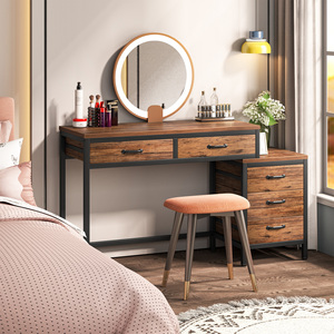 Bureaux d'<span class=keywords><strong>ordinateur</strong></span> Tribesigns à 5 tiroirs <span class=keywords><strong>pour</strong></span> la maison ou le bureau, avec armoire à tiroirs réversible, support d'<span class=keywords><strong>imprimante</strong></span> <span class=keywords><strong>pour</strong></span> petits espaces - Product Image 3