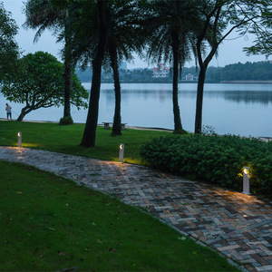 Lampe de jardin carrée en aluminium à trou plat, étanche, LED, pour extérieur, éclairage de villa TYH-CP7021 - Product Image 4