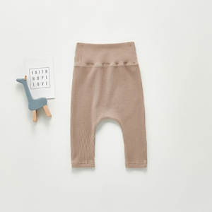 Vêtements pour bébé en coton certifiés RTS, toucher doux, <span class=keywords><strong>pantalon</strong></span> pour tout-petits, pyjamas pour enfants, <span class=keywords><strong>pantalon</strong></span> en tricot uni à revers, printemps - Product Image 4