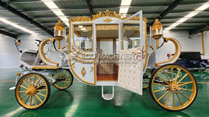 Carruaje Eléctrico de Cenicienta, de Acero, Personalizado, con Neumáticos de Caucho Sólido de Alta Calidad - Product Image 4