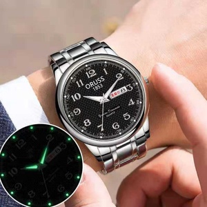 Montre pour homme ronde à mouvement à quartz lumineux, style aiguille, étanche - Product Image 4