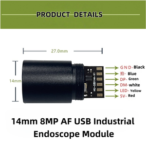 14.0mm Industrial USB endoscópio câmera módulo 8MP HD com AF foco automático para inspeção visual de dutos e máquinas - Product Image 3