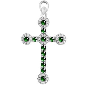 Pendentif en jadéite naturelle, croix verte, argent S925, bijoux unisexes pour femmes, mode, religion, design original D629 - Product Image 5