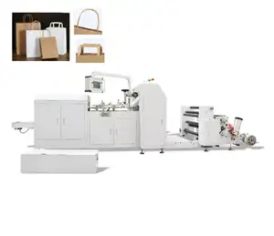Máquina para fabricar bolsas de papel Kraft, máquina para hacer bolsas de papel de color caqui