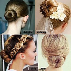 Moño de pelo Updo Fold Wrap Snap Styling Tool DIY Accesorios Peinado French Donut Former Bun <span class=keywords><strong>Maker</strong></span> Twist <span class=keywords><strong>Magic</strong></span> Tools - Product Image 6