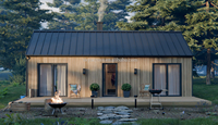 Maisons préfabriquées de haute qualité de conception australienne, maison triangulaire préfabriquée durable, villa, appartements de villégiature