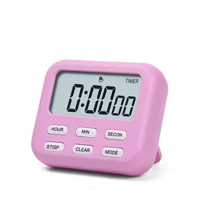 New China supplier Mini electronic digital countdown timer kitchen cooking magnet timer kids study game alarm timer
