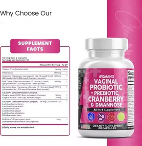 Capsules de probiotiques féminins Supplément probiotique pour femmes Pilules probiotiques organiques pour la santé des femmes - Product Image 6