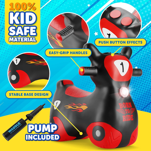 Scooter gonflable extérieur et intérieur pour tout-petits, enfants et garçons, filles de 2 ans et plus - Product Image 5