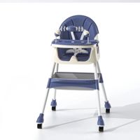 Chaise haute multifonction pour bébé en plastique PP + tube en acier, très vendue, pour les bébés de 6 à 36 mois