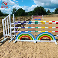 Bloc de saut en aluminium saut à cheval saut avec clôture de piste en trou de serrure