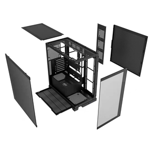 Boîtier PC Micro ATX <span class=keywords><strong>ALSEYE</strong></span>, nouveau design, acier et verre, tour moyenne, ports USB avant, couleur blanche, pour jeux - Product Image 4