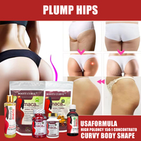 Ensemble de six pièces Private Label Maca Plus Booty Curve Combo pour le soin quotidien sculptant les courbes