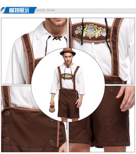 Col Dker uniformi Oktoberfest bavarese ragazzo tedesco fantasia di Halloween Costume Cosplay uniforme tedesca Medival costumi da uomo - Product Image 2
