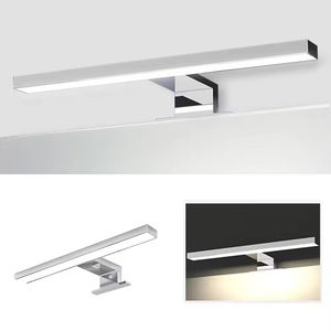 Modern IP44 <b>Mirror</b> Mounted Built-in Driver 300mm 500mm Polished Chrome Bathroom Cabinet Plastic <b>LED</b> <b>Mirror</b> Lamp CRI 80 - Product Image 2