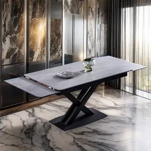 Mesa de comedor Rock Plate Muebles elegantes y funcionales Uso Moderno Langfang Mesa Europea Cocina para el hogar u oficina