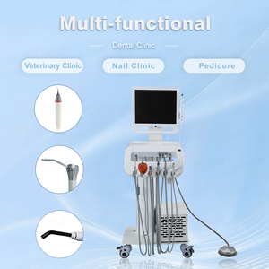 <strong>Dental</strong> <strong>Unit</strong> Cart <strong>Dental</strong> Trolley Cart <strong>Dental</strong> Endoscope Cart Curing Light Ultrasonic Scaler Handpiece with Tape Compressor - Product Image 4